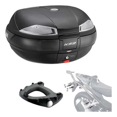 Baul Trasero Top Case 53 L Con Soporte Para Honda Cb 500 F