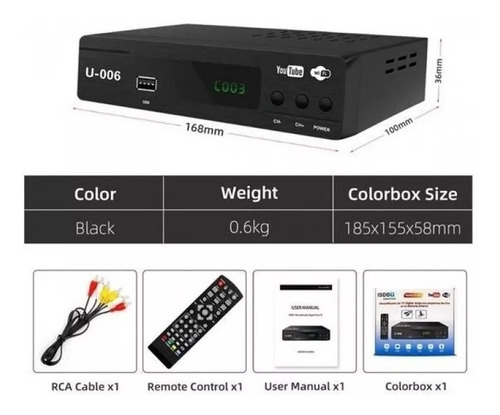 Sintonizador Para Tv Digital Abierta Isbd-t Wifi Youtube