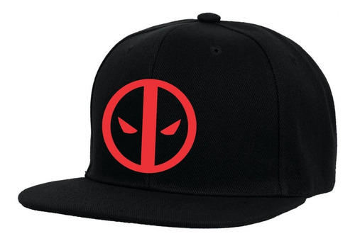  Gorra Plana Snapback - Dead Pool - Logo - Rojo - Pelicula 