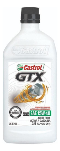 Aceite Mineral Gtx 15w40 1l X16u Castrol