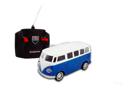 Carrinho De Controle Remoto Brinquedo Com Luz Kombi Classica