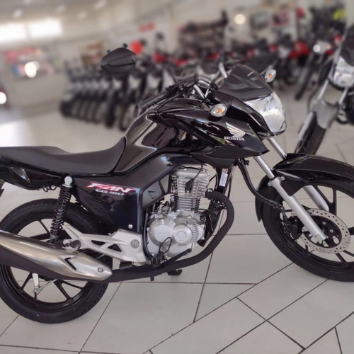 Moto Honda Cg 160 Fan Preta 2024 2024 0km Com Garantia