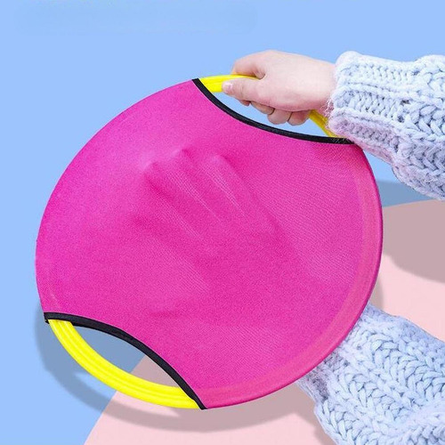 Trampoline Paddle Ball Set Kids Play Parent Paddle Rosa
