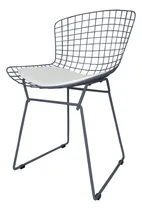 Comprar Silla Bertoia Pintada Plus Estructura De La Silla Tono Gris Azulado Asiento Tono Gris Azulado
