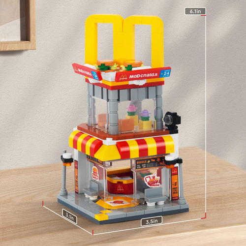 High Godo Juego De Construcción De Tienda De Hamburguesas Co