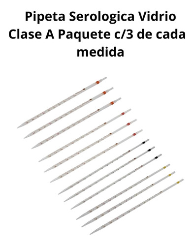 Pipeta Serologica Clase A Paq C/3 De 1,2,5 Y 10ml Jf Lhabo