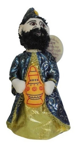 Imagen 5 de 9 de Peluche Rey Mago Gaspar 32cm Sugar Loaf Regalo Navidad Amor