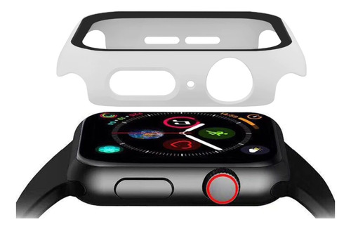 Imagem 2 de 4 de Capa Com Vidro Integrado Para Apple Watch 38mm Branco