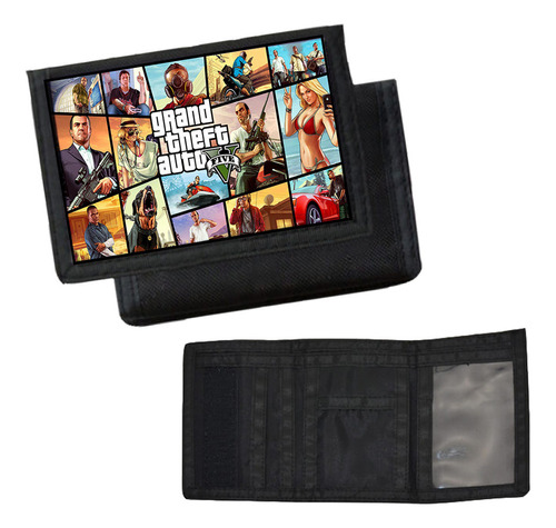 Billetera De Nylon Grand Theft Auto Gta - Varios Modelos 