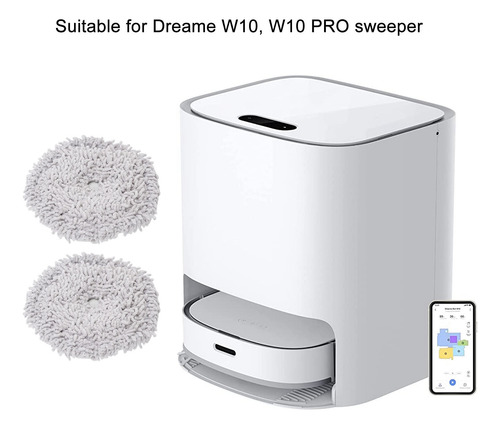 Paño De Limpieza Para Barredora Dreame W10 W10 Pro, 2 Unidad