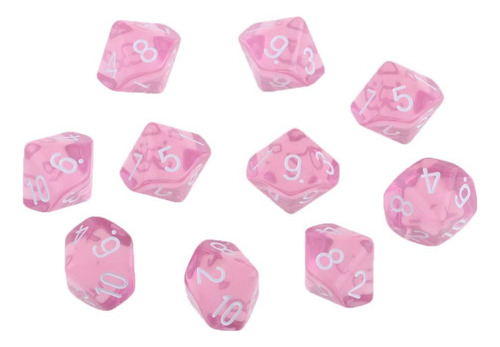 4 Paquete De 2-4 10 Piezas De Dados De Plástico 4 Piezas