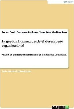 Libro La Gesti N Humana Desde El Desempe O Organizacional...