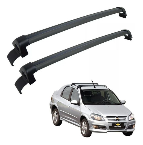 Travessa Chevrolet Prisma 2006 A 2012 Bagageiro Preto