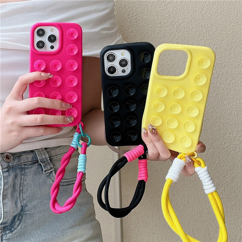 Para Capa De Silicone Com Ventosa Para iPhone /