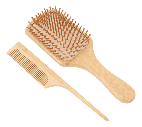 Juego Cepillos Madera Para Desenredar El Pelo Y Peine