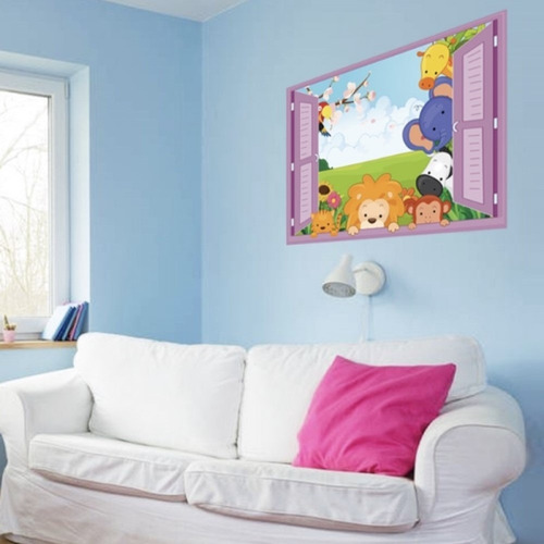 Imagem 3 de 6 de Papel De Parede 3d Infantil Para Quarto Papeis De Parede
