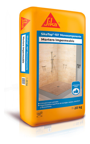 Sikatop 107 Monocomponente Mortero Impermeable 20 Kg