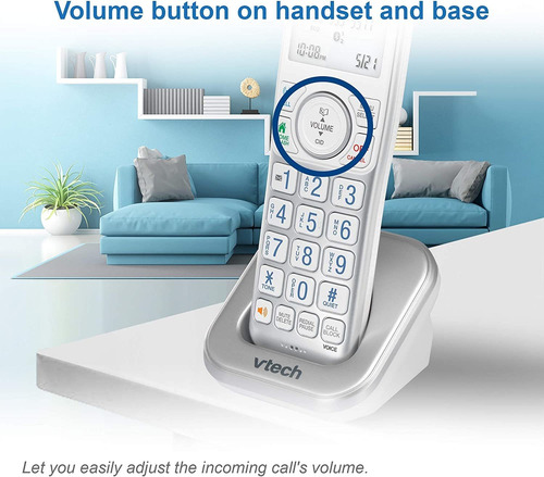Teléfono Vtech Vs112, Con Bluetooth, Bloqueador De Llamadas