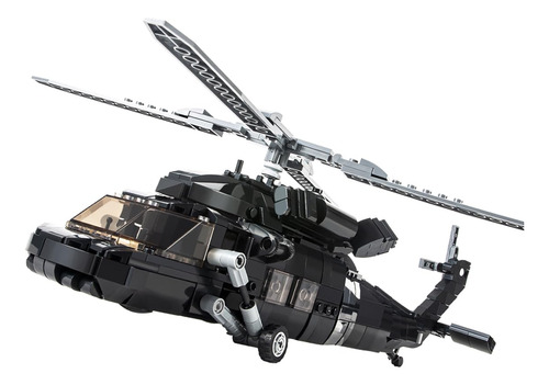 Dahonpa Uh-60 Helicopter Black Hawk - Juego De Ladrillos De.