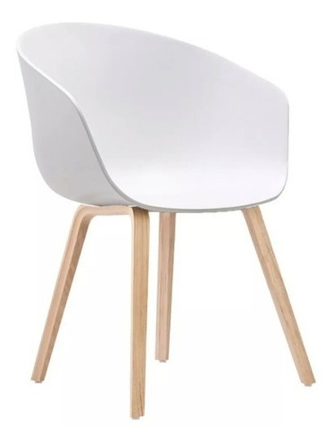 Sillon Hay Apoyabrazos Simil Madera Pack 2