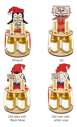 Santa Mini Xmas Wine Bottle Holder