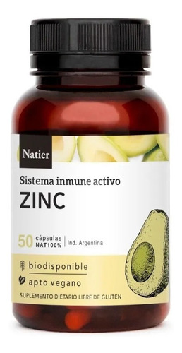 Zinc Sistema Inmune Activo Cap 50