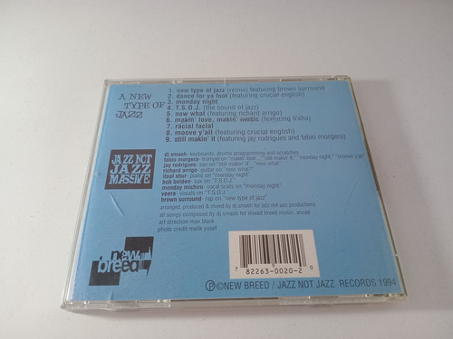 Dj Smash - Jazz Not Jazz Massive - A New Type Of Jazz - Cd (Usado)