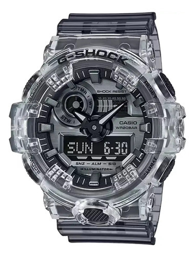 Reloj de pulsera Casio G-Shock CAGA700SK1ACR, analógico-digital, para hombre, con correa de resina color skeleton