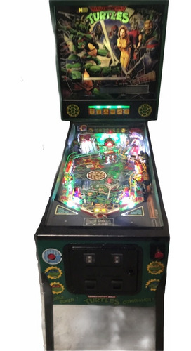 Flipper Pinball Tortugas Ninja - Tmnt Rutinado Lamparas Led