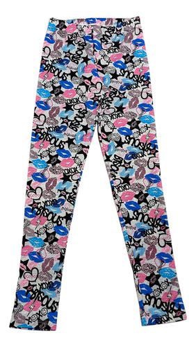 Calza Nena Lycra (retro) Frisado Estampado Dannie Kids