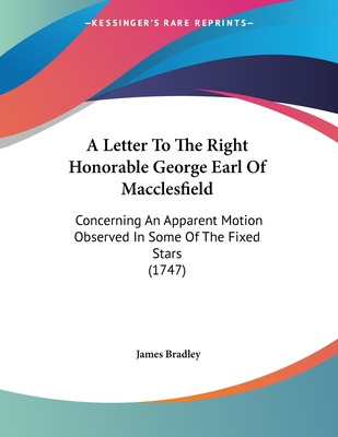 Libro A Letter To The Right Honorable George Earl Of Macc...