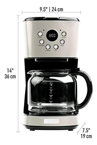 Cafetera Eléctrica Haden 75032 Programable 12 Tazas -masilla