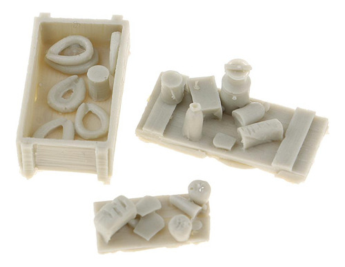 1:35 Escala Resina Comida Salchicha Pan Frutas Modelo Escena