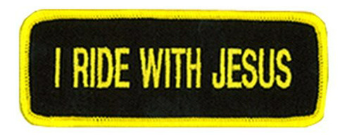 Hot Leathers Ppl9063 Parche I Ride With Jesus 4  X 2 