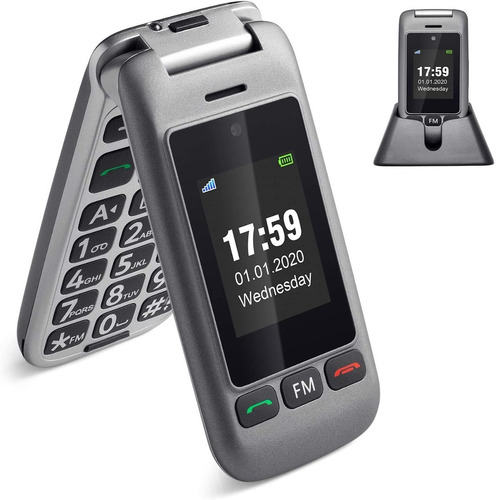 Celular Basico De Tapa Folder Doble Chip Q21 +chip Telcel