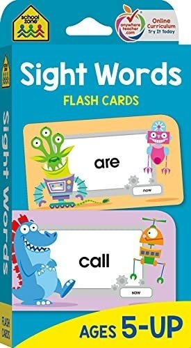 School Zone - Sight Words Flash Cards - Ages 5 And.., De School Z. Editorial School Zone Publishing En Inglés
