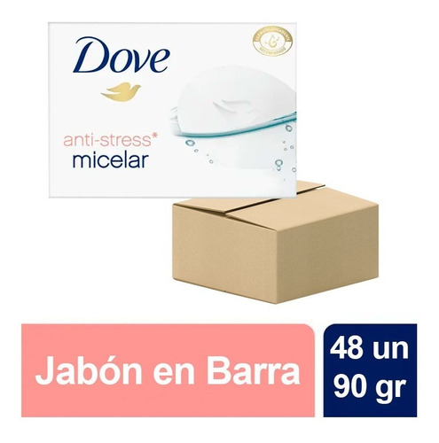 Pack X 48 Un Jabon Dove Beauty Micelar Anti Stress 90gr