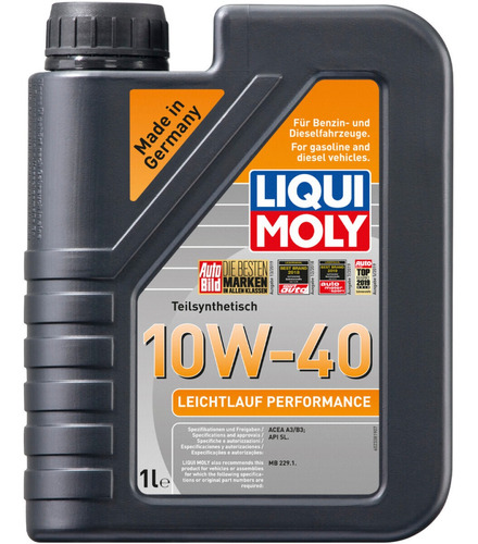 Aceite Semisintético 10w40 Leichtlauf Perform 1 L Liqui Moly