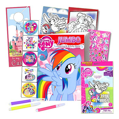 Juego De Libros Para Colorear My Little Pony Takenplay, 96 P