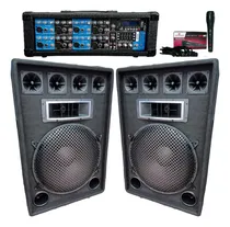 Comprar Combo 2 Bafles 15 PuLG+consola Potenciada Usb\u002Fbluetooth\u002F1mic
