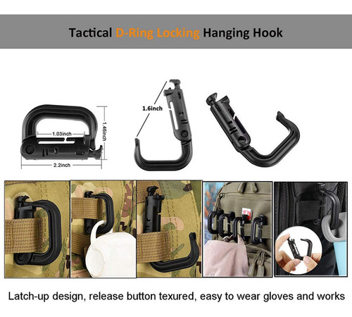 35 Piezas De Accesorios Para Molle Mochila Táctica