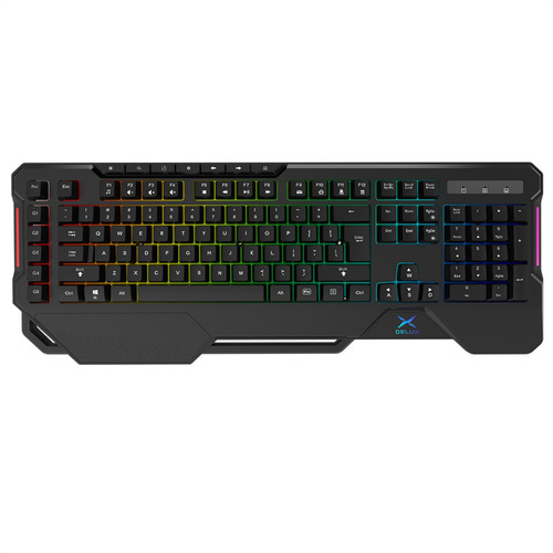 Teclado Gamer Delux K9600 Rgb Programable Macros Multimedia