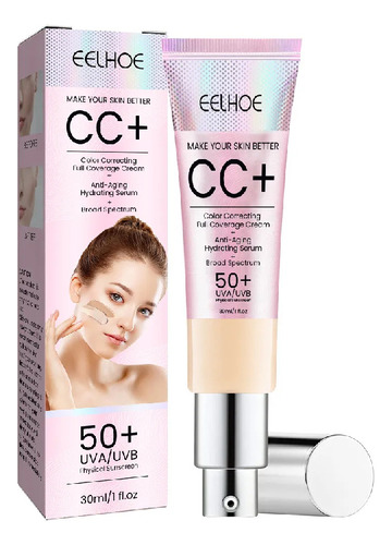 Base De Maquillaje Coreana Eelhoe Cc+ Crema Base De Maquilla