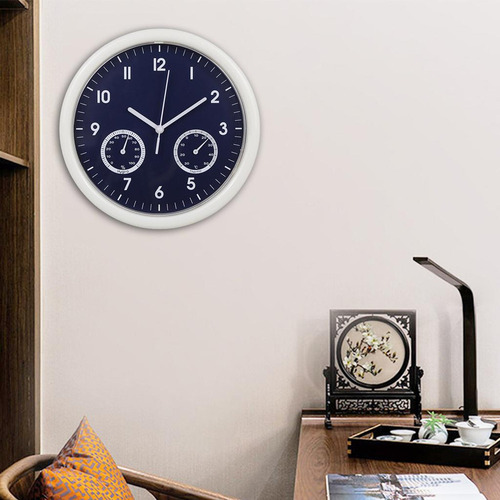 Moderno Reloj De Pared De 10 Pulgadas Temperatura Y Humedad