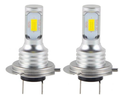 2 X 2 Bombillas Led H7-3570 80w 1500lm 6000k Para Faro / Luz