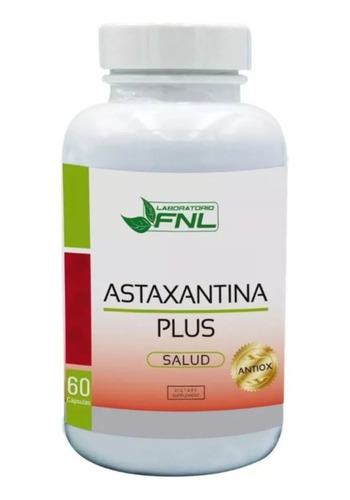 Astaxantina Plus Fnl 60caps 500mg. El Mejor Antioxidante 