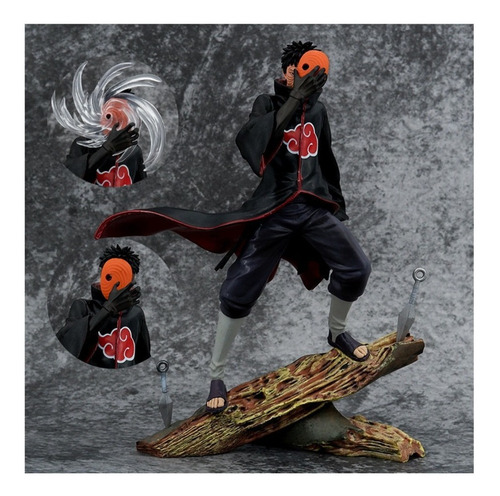 Imagen 2 de 3 de Figura Naruto Obito 26cm Importado