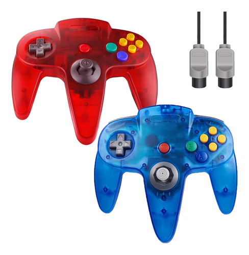 Zerostory Classic N64 Controlador N64 Con Cable De Mando N6.