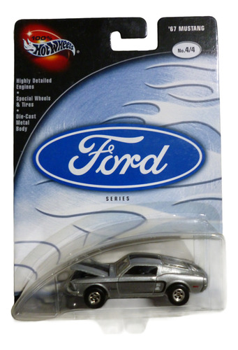 Hot Wheels 67 Mustang 4/4 - J P Cars Gris