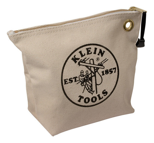 Klein Tools 5539nat Zipper Bag, Canvas Tool Pouch, 10-in Yyn